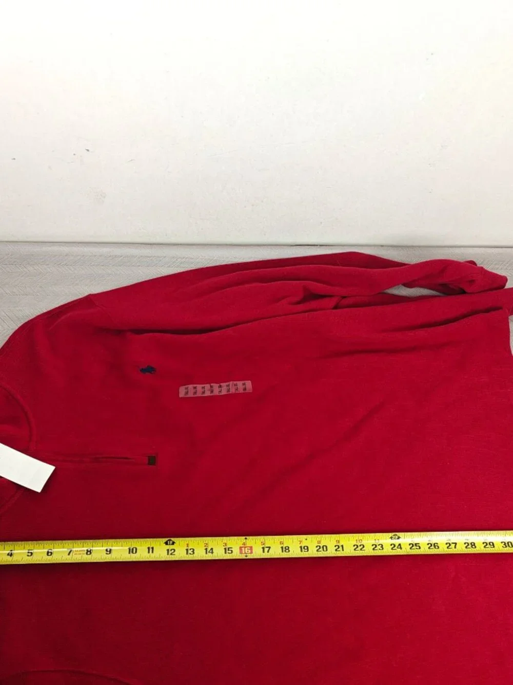 NWT Polo Ralph Lauren Men's Red Quarter-Zip Pullover Sweater Size 3XLT Cotton Kn